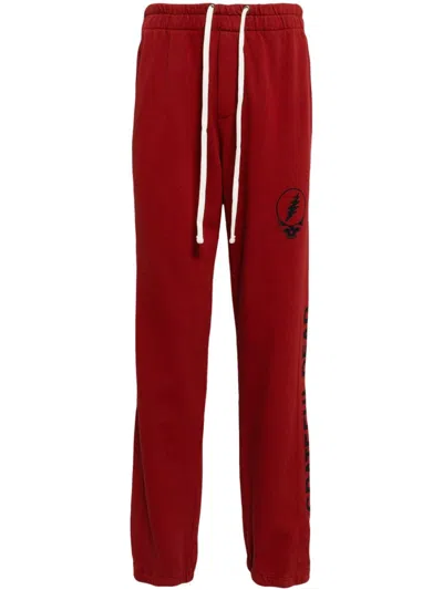 James Perse Grateful Dead Cotton Track Pants In 红色