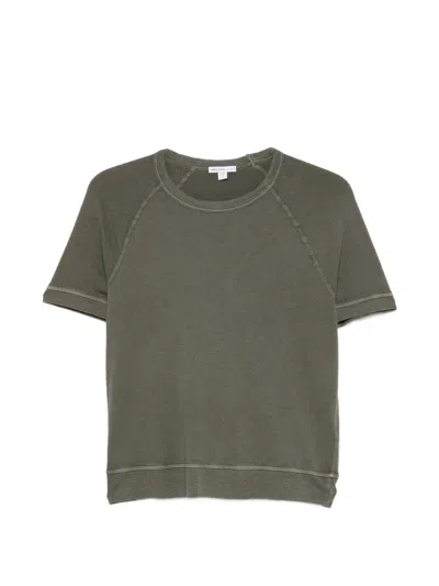 James Perse Green T-shirt In Gray