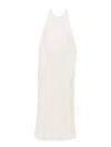 James Perse Halter Linen Dress In Neutral