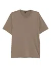 James Perse Heavy Luxe Crew Tee In Brown