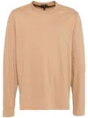 James Perse Heavy Luxe Long-sleeved T-shirt In Brown