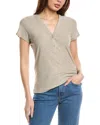 James Perse Henley Shirt In Grey