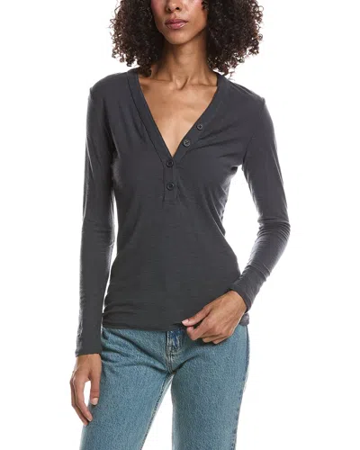 James Perse Henley Top In Gray