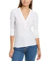 James Perse Henley Shirt In White
