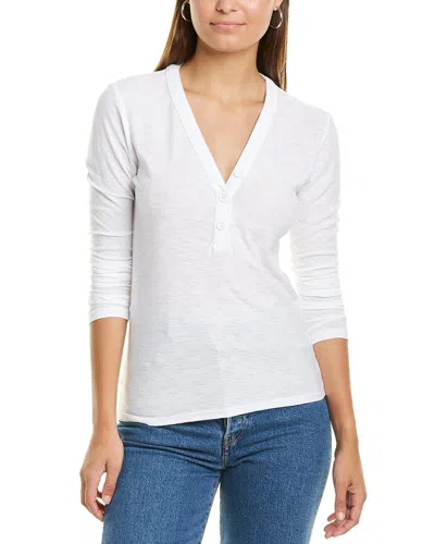 James Perse Henley Top In White