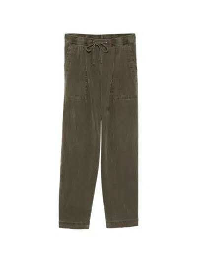 James Perse Herringbone Trousers In Green