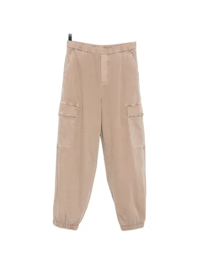 James Perse Herringbone Trousers In Nude