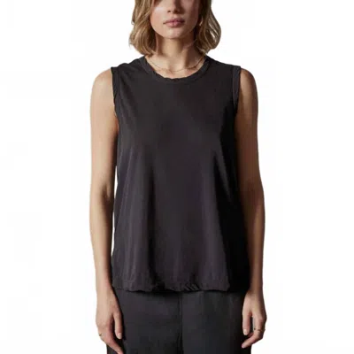 James Perse High Gauge Fresca Jersey Tank Top In Black