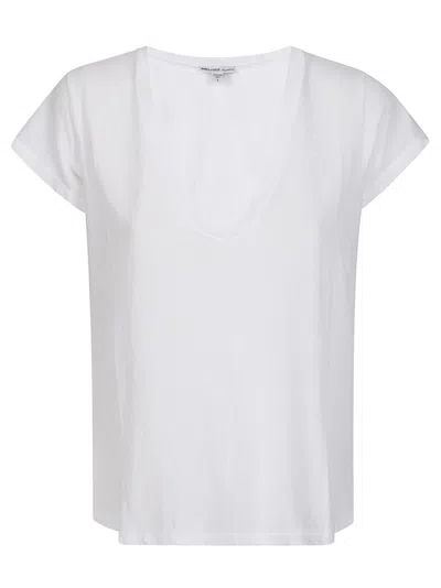 JAMES PERSE JAMES PERSE HIGH GAUGE JERSEY DEEP V T-SHIRT