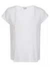 James Perse V-neck Short-sleeved T-shirt In White