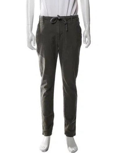 Pre-owned James Perse High-rise Skinny Leg Jeans In Green