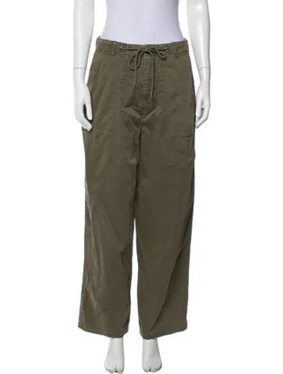 Pre-owned James Perse High-rise Straight Leg Jeans In Gray