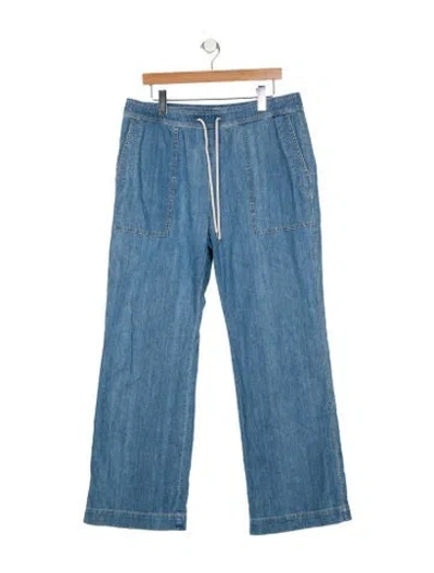 Pre-owned James Perse High-rise Wide Leg Jeans In Black