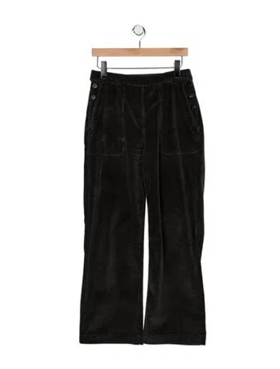 Pre-owned James Perse High-rise Wide Leg Jeans In Black