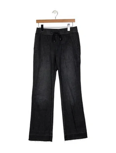 Pre-owned James Perse High-rise Wide Leg Jeans In Gray
