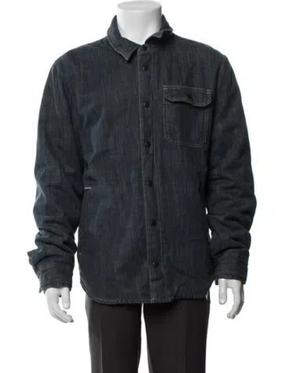 Pre-owned James Perse Jacket In Blue