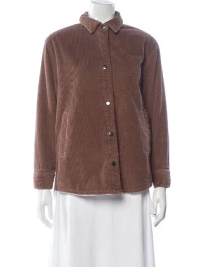Pre-owned James Perse Jacket In Brown