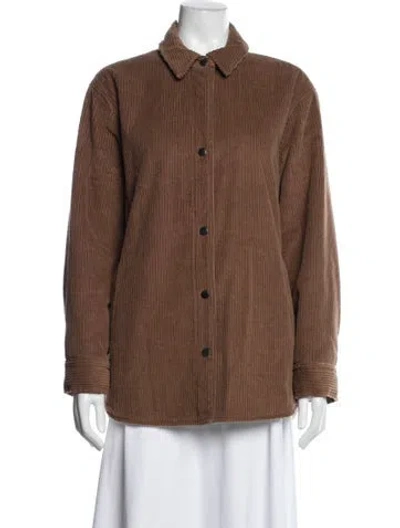 Pre-owned James Perse Jacket In Brown
