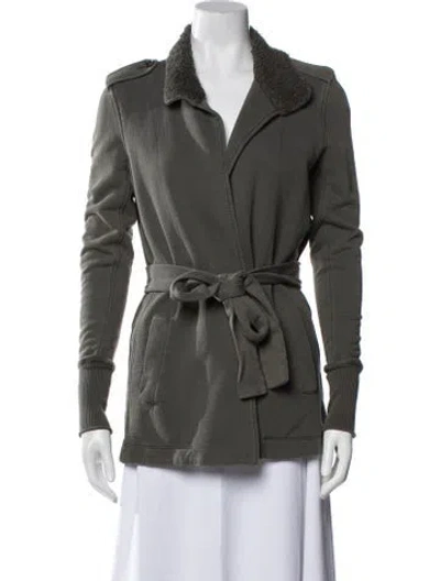 Pre-owned James Perse Jacket In Green