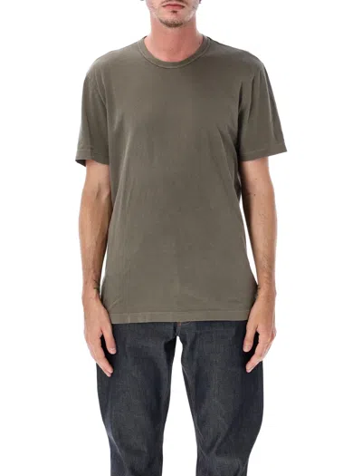 James Perse Garment-dyed Midweight Cotton Crewneck T-shirt In Green
