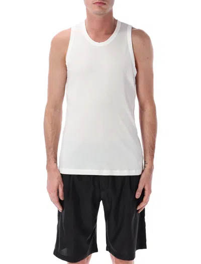 James Perse Ribbed Cotton Tank In White