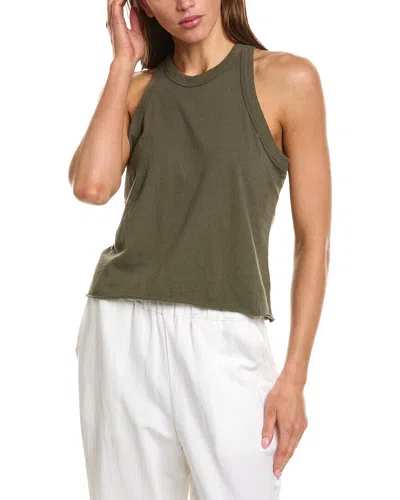 James Perse Jersey Muscle Tank Top In Green