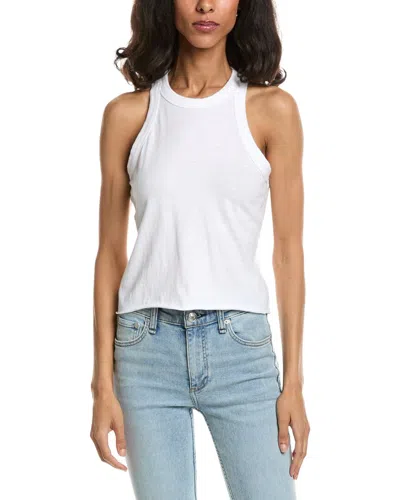 James Perse Jersey Muscle Tank Top In White