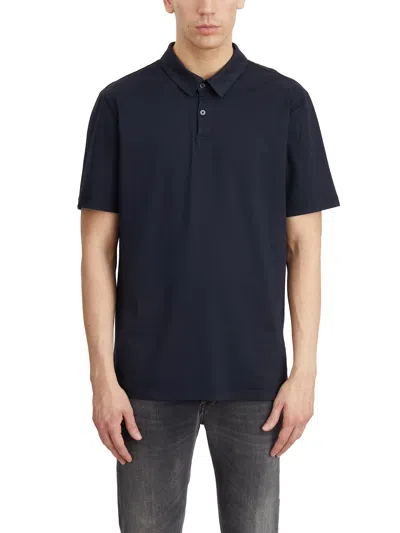 James Perse Jersey Polo In Black