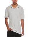 James Perse Jersey Polo Shirt In Gray
