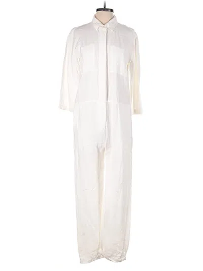 Pre-owned James Perse Jumpsuit In Ivory