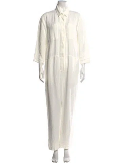 Pre-owned James Perse Jumpsuit W/ Tags In White