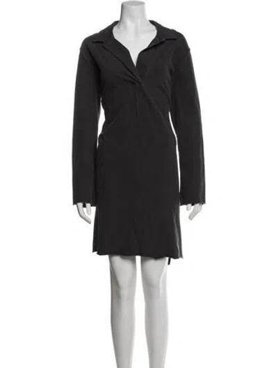 Pre-owned James Perse Knee-length Dress In Black