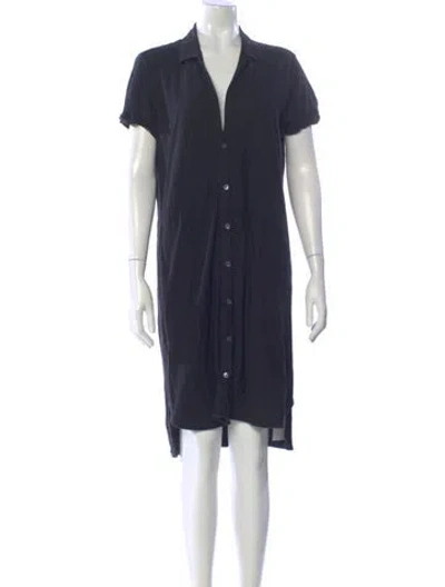 Pre-owned James Perse Knee-length Dress In Blue