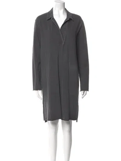Pre-owned James Perse Knee-length Dress In Gray