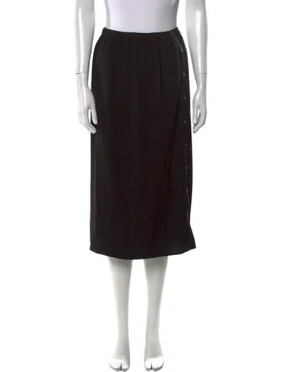 Pre-owned James Perse Knee-length Skirt In Black