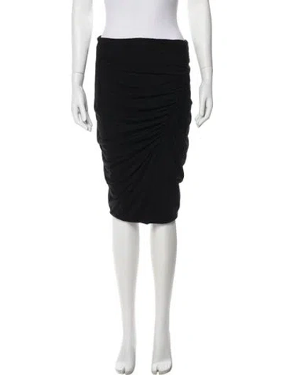 Pre-owned James Perse Knee-length Skirt In Black
