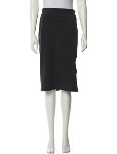 Pre-owned James Perse Knee-length Skirt In Black