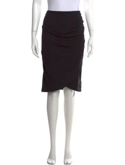Pre-owned James Perse Knee-length Skirt In Black