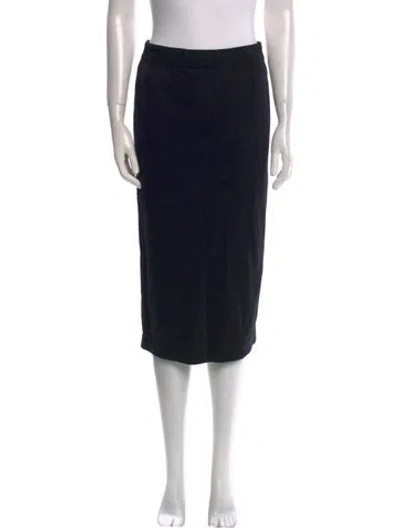 Pre-owned James Perse Knee-length Skirt In Blue