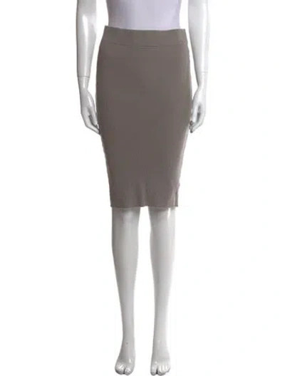 Pre-owned James Perse Knee-length Skirt In Gray
