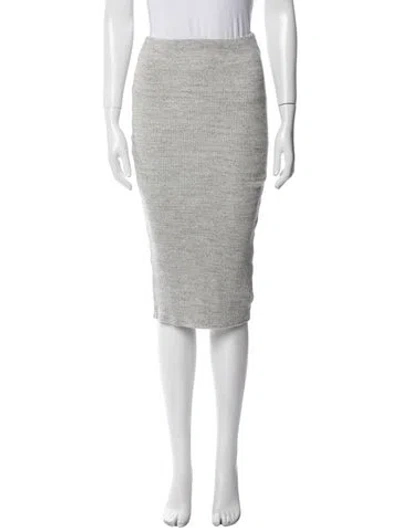 Pre-owned James Perse Knee-length Skirt In Gray