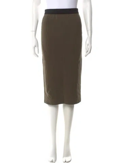 Pre-owned James Perse Knee-length Skirt In Green