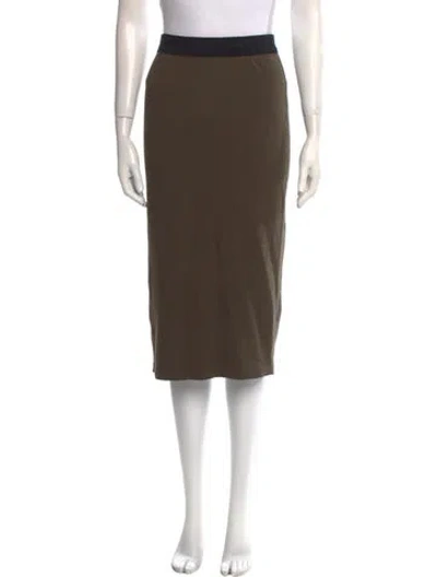 Pre-owned James Perse Knee-length Skirt In Green