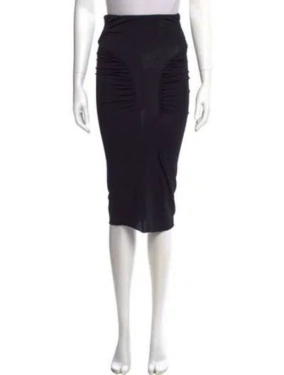 Pre-owned James Perse Knee-length Skirt W/ Tags In Black