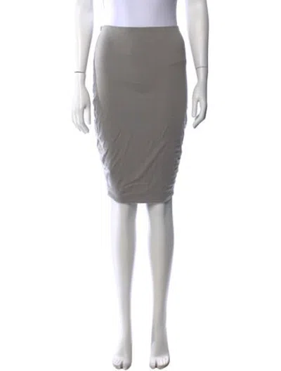 Pre-owned James Perse Knee-length Skirt W/ Tags In Grey