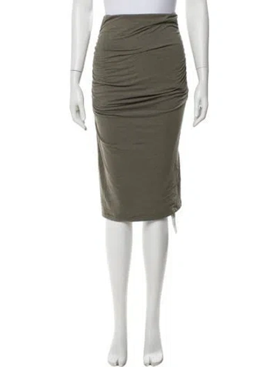 Pre-owned James Perse Knee-length Skirt W/ Tags In Neutral