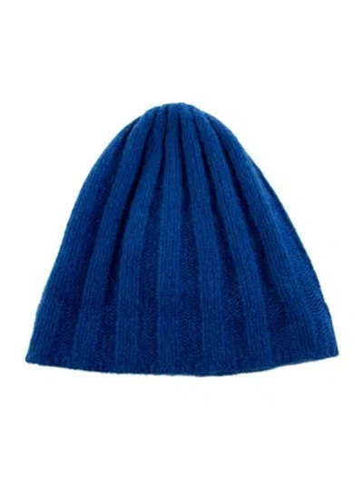 Pre-owned James Perse Knitted Beanie In Blue