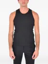 James Perse La Skate Ribbed Tank Top In Black