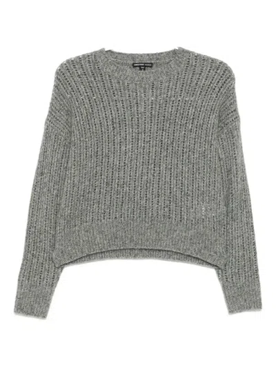 James Perse Ladder-stitch Jumper In Gray