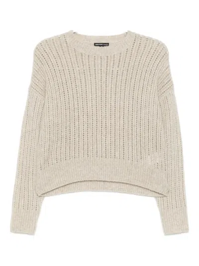 James Perse Ladder-stitch Jumper In Neutral